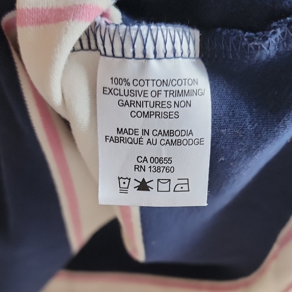 Reitmans Navy and White Striped Collared Shirt NEVER WORN! 3XL - Picture 4 of 5